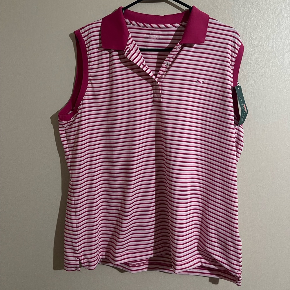 Vineyard Vines Women’s Stripe Golf Polo NWT Size XL